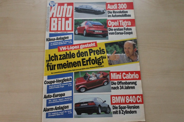 Deckblatt Auto Bild (32/1993)